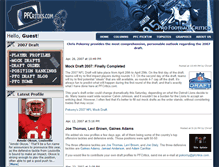 Tablet Screenshot of nfldraft.pfcritics.com